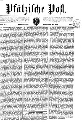 Pfälzische Post Donnerstag 13. Mai 1875