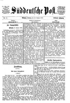 Süddeutsche Post Samstag 16. Januar 1875