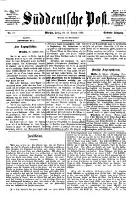 Süddeutsche Post Freitag 22. Januar 1875