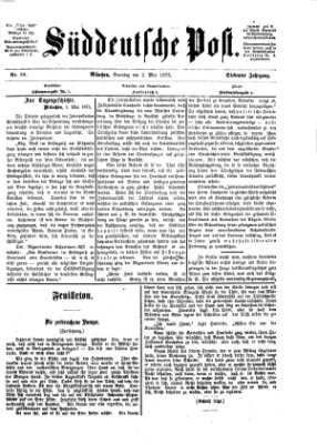 Süddeutsche Post Sonntag 2. Mai 1875