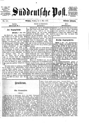 Süddeutsche Post Samstag 8. Mai 1875