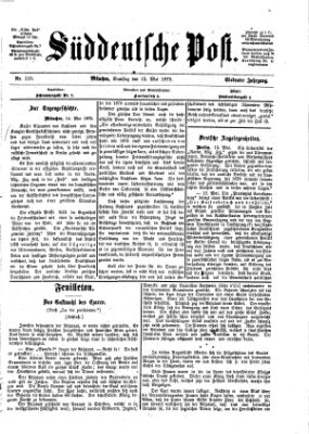 Süddeutsche Post Samstag 15. Mai 1875