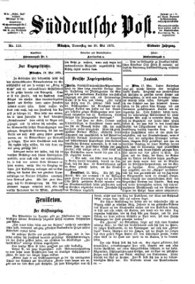 Süddeutsche Post Donnerstag 20. Mai 1875