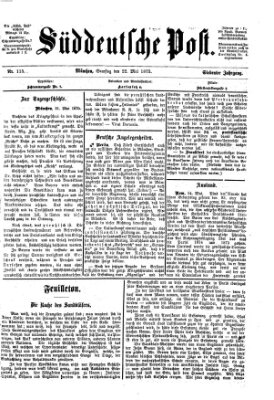 Süddeutsche Post Samstag 22. Mai 1875