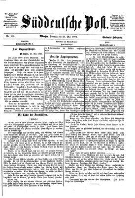 Süddeutsche Post Sonntag 23. Mai 1875