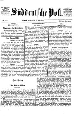 Süddeutsche Post Mittwoch 26. Mai 1875