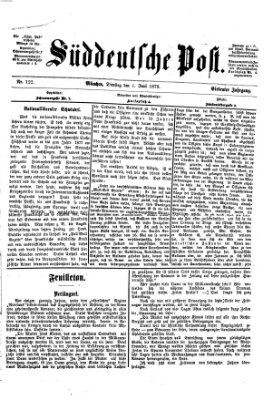 Süddeutsche Post Dienstag 1. Juni 1875