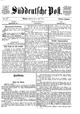 Süddeutsche Post Sonntag 4. Juli 1875