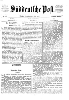 Süddeutsche Post Donnerstag 8. Juli 1875