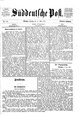 Süddeutsche Post Samstag 10. Juli 1875