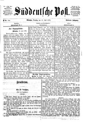 Süddeutsche Post Dienstag 13. Juli 1875