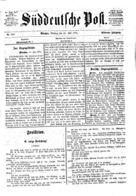 Süddeutsche Post Dienstag 20. Juli 1875