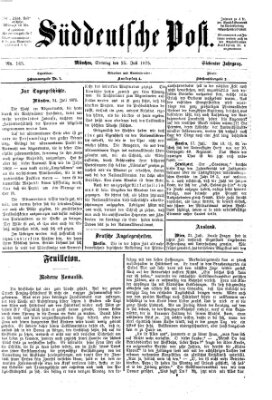 Süddeutsche Post Sonntag 25. Juli 1875