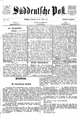 Süddeutsche Post Mittwoch 28. Juli 1875