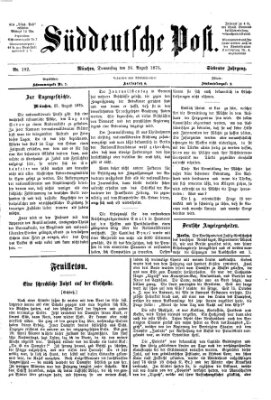 Süddeutsche Post Donnerstag 26. August 1875