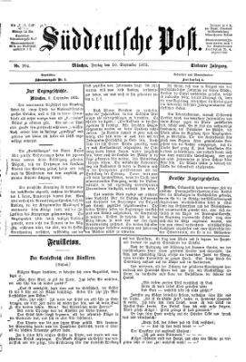 Süddeutsche Post Freitag 10. September 1875