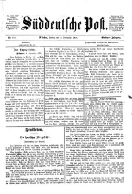 Süddeutsche Post Freitag 5. November 1875