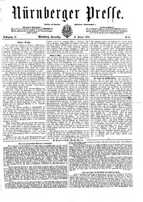 Nürnberger Presse Donnerstag 21. Januar 1875