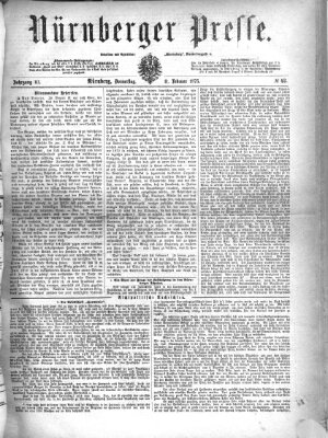 Nürnberger Presse Donnerstag 11. Februar 1875