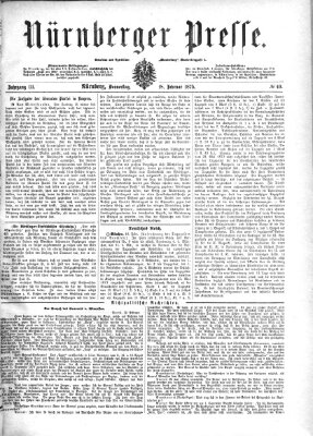 Nürnberger Presse Donnerstag 18. Februar 1875