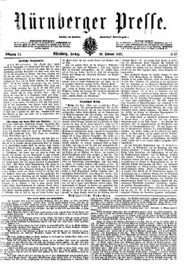 Nürnberger Presse Freitag 26. Februar 1875