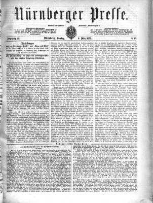 Nürnberger Presse Dienstag 9. März 1875