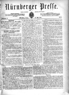 Nürnberger Presse Freitag 26. März 1875