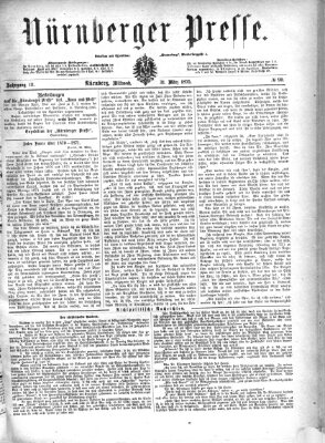 Nürnberger Presse Mittwoch 31. März 1875