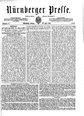 Nürnberger Presse Dienstag 27. April 1875