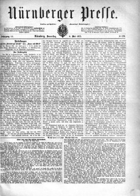 Nürnberger Presse Donnerstag 6. Mai 1875