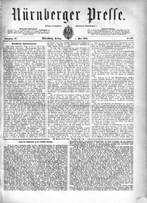 Nürnberger Presse Freitag 7. Mai 1875