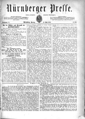 Nürnberger Presse Montag 10. Mai 1875