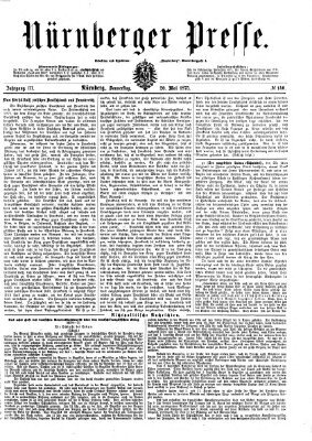 Nürnberger Presse Donnerstag 20. Mai 1875