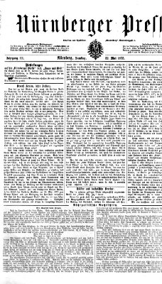 Nürnberger Presse Samstag 22. Mai 1875