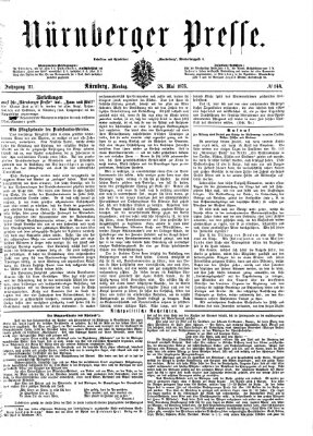 Nürnberger Presse Montag 24. Mai 1875