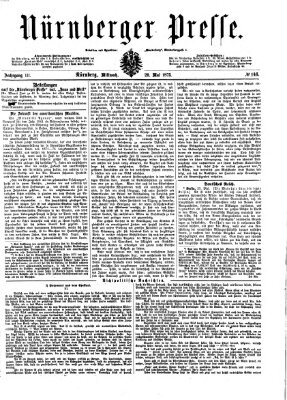 Nürnberger Presse Mittwoch 26. Mai 1875