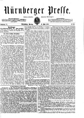 Nürnberger Presse Montag 31. Mai 1875