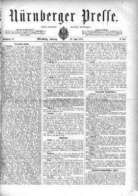 Nürnberger Presse Sonntag 13. Juni 1875
