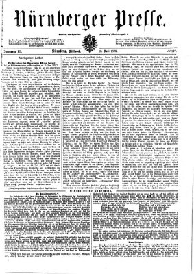 Nürnberger Presse Mittwoch 16. Juni 1875