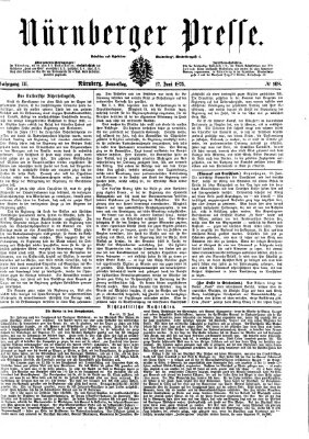 Nürnberger Presse Donnerstag 17. Juni 1875