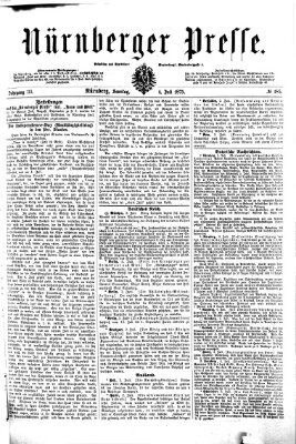Nürnberger Presse Sonntag 4. Juli 1875
