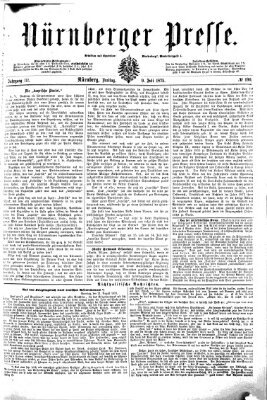 Nürnberger Presse Freitag 9. Juli 1875