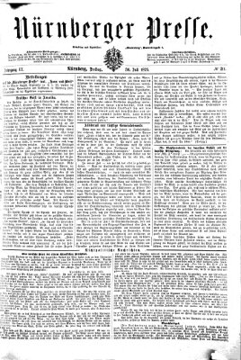 Nürnberger Presse Freitag 30. Juli 1875