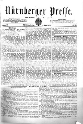 Nürnberger Presse Freitag 6. August 1875