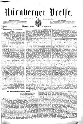 Nürnberger Presse Montag 9. August 1875