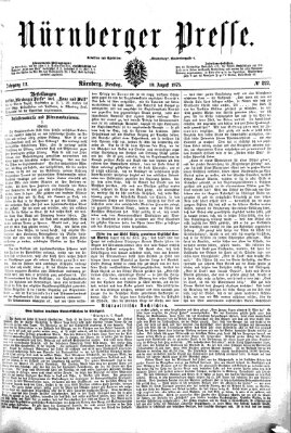 Nürnberger Presse Dienstag 10. August 1875