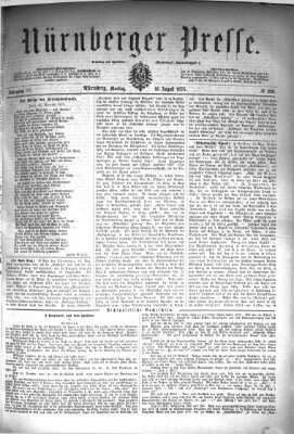 Nürnberger Presse Montag 16. August 1875