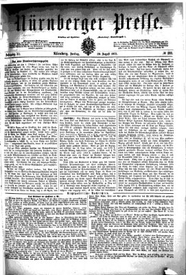 Nürnberger Presse Freitag 20. August 1875