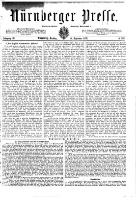 Nürnberger Presse Dienstag 14. September 1875