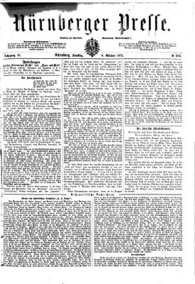 Nürnberger Presse Samstag 9. Oktober 1875